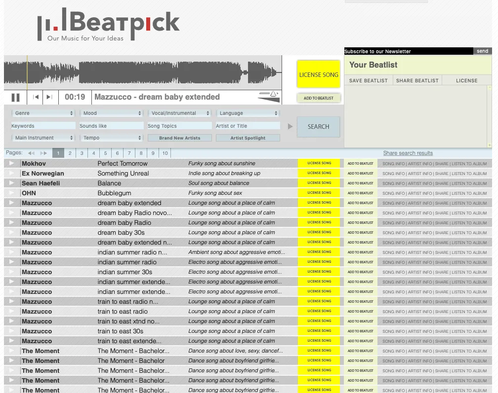 Каталог Beatpick
