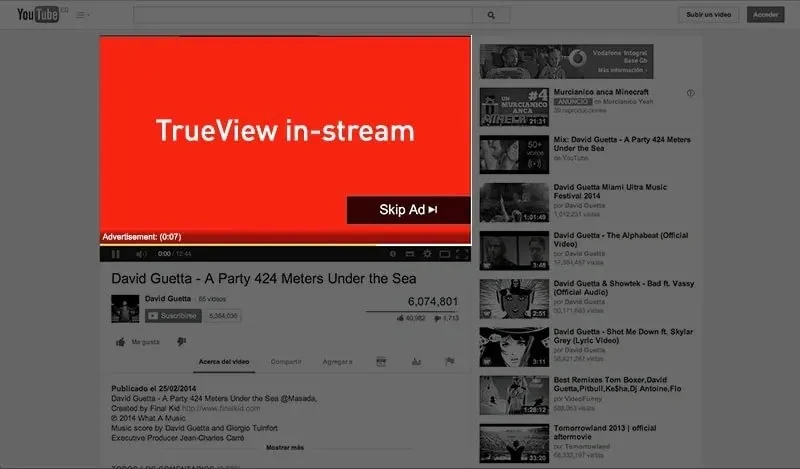 Объявления TrueView