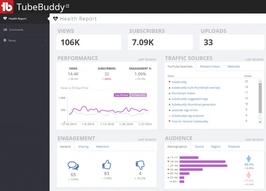 YouTube SEO инструмент TubeBuddy Tags